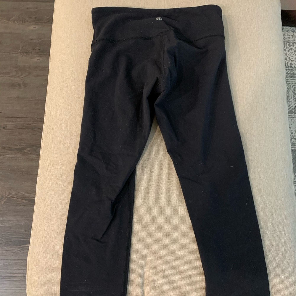 Lululemon Black Thick Crop size 4